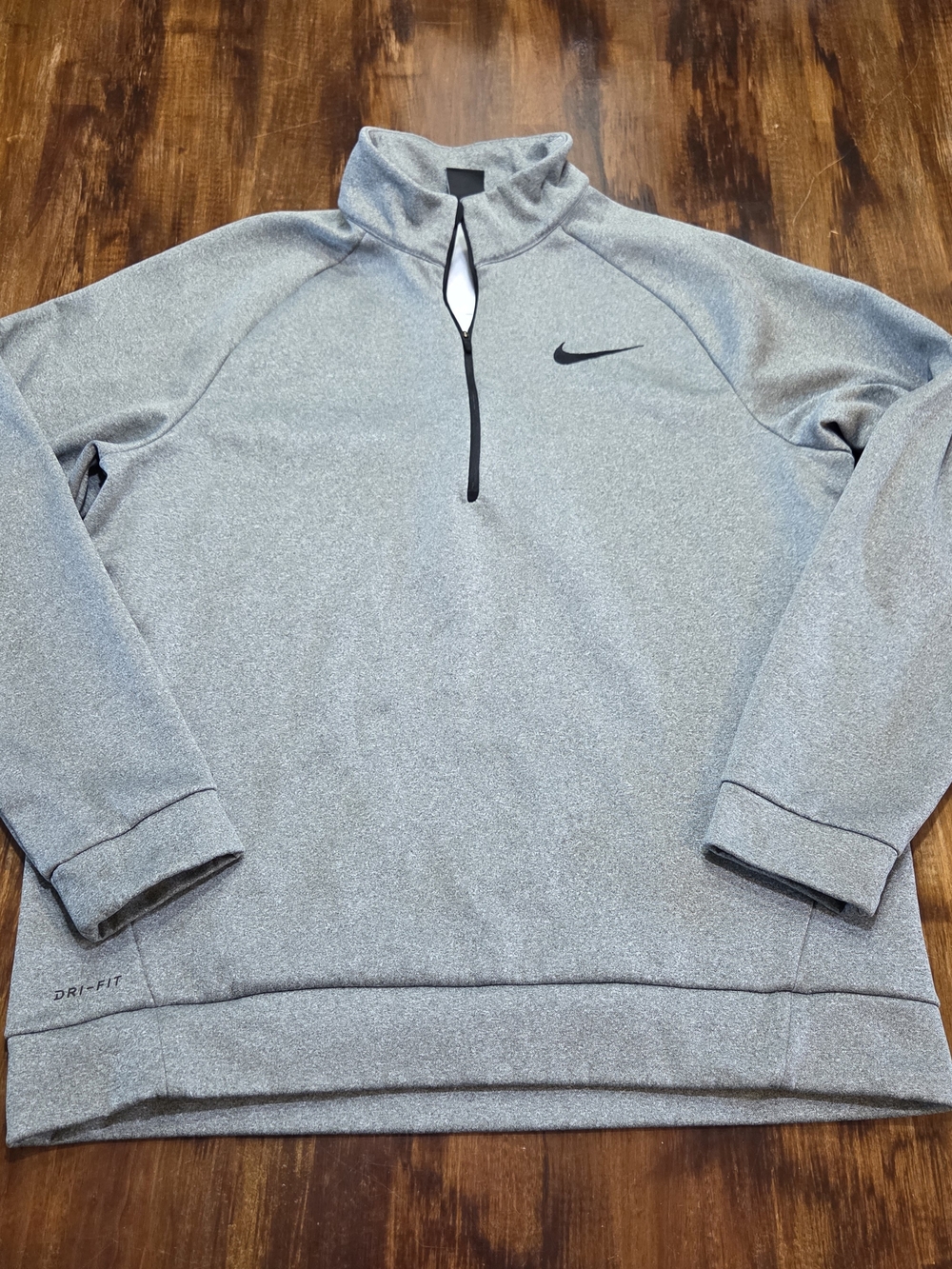 Nike Dri-FIT Men's Quarter-Zip Pullover Gray Large